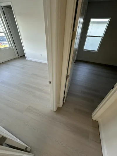 Luxury herringbone hardwood pattern installation
