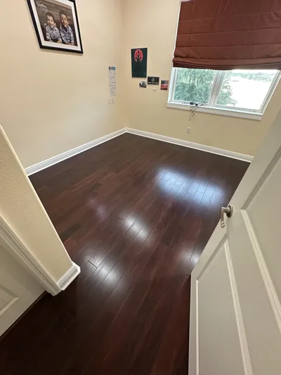 Cherry hardwood flooring installed in Venice FL