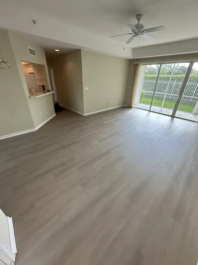 Dark walnut laminate flooring installation