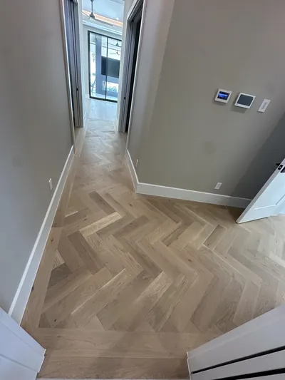 Modern stair design with cable railing system