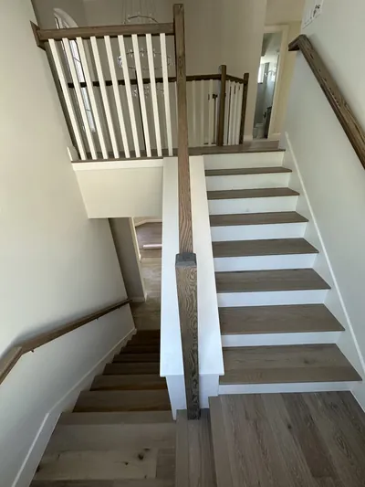 White oak stair treads in Venice FL