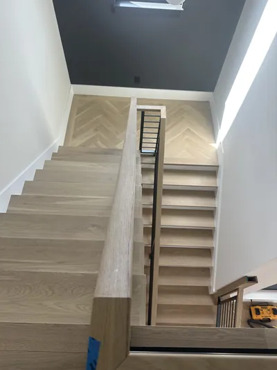 Wide-plank vinyl flooring in a Tampa Bay home